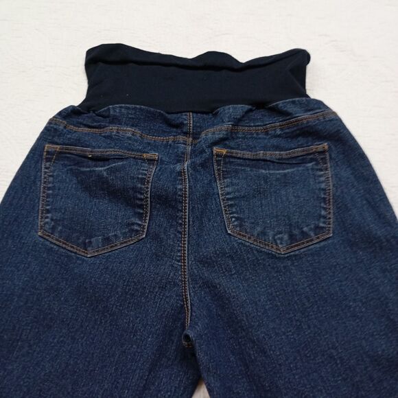 Hybrid & Company Womens Maternity Jeans SZ S (6) Super Comfy Stretch Medium Wash - Picture 6 of 11